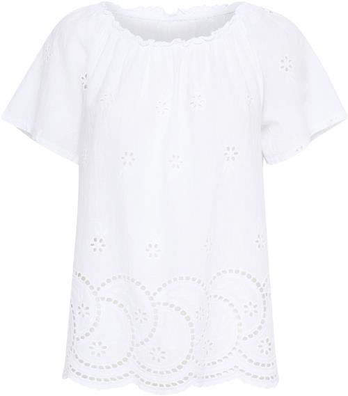 Se Sorbet Sbritta Blouse Kvinde Snow White Kortærmede Bluser Str S/M - hos Magasin ved Magasin