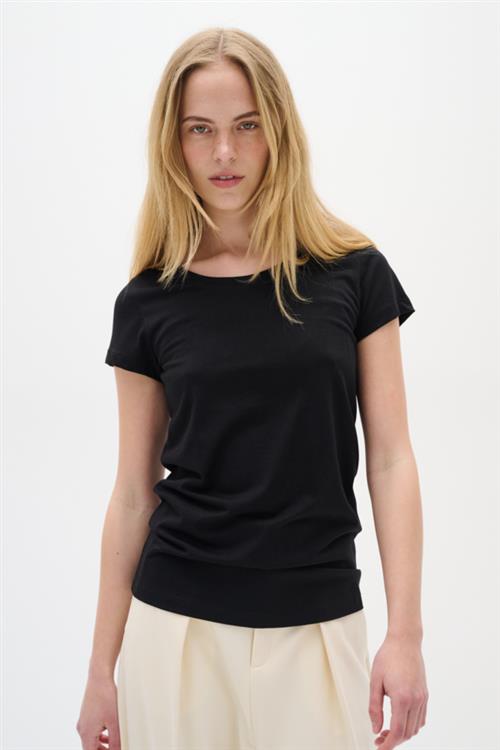 InWear Rena O Tshirt Kvinde Sort Kortærmede T-shirts Str XS - hos Magasin