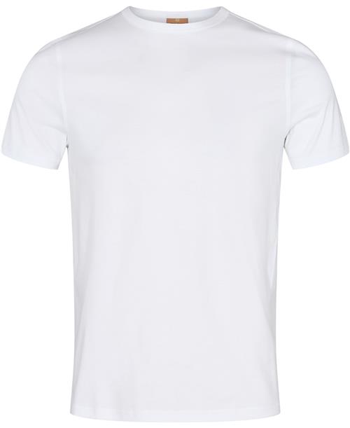 Se Mos Mosh Gallery Perry Crunch OSS Tee Mand White Kortærmede T-shirts Str XL - hos Magasin ved Magasin