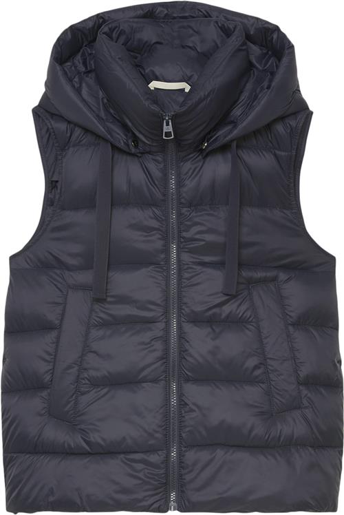 Marc O’Polo Bnos Recycled no Down, Vest, Detach Kvinde Midnight Blue Veste Str 44 - hos Magasin