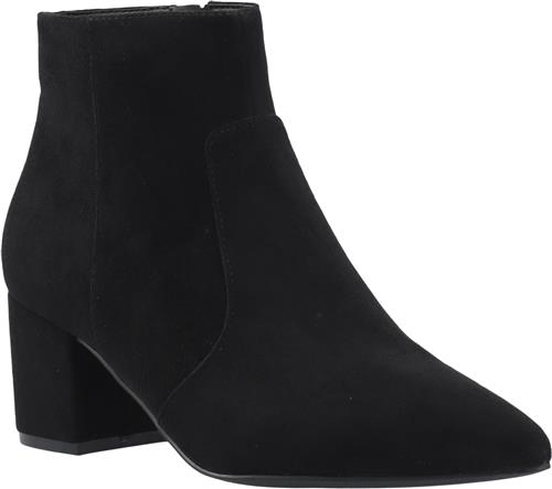 Bianco Biadevived Ankle Boot Faux Suede Kvinde Black Støvletter Str 40 - hos Magasin