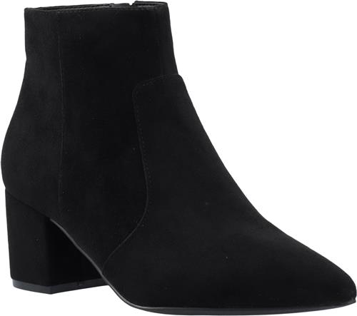 Bianco Biadevived Ankle Boot Faux Suede Kvinde Black Støvletter Str 38 - hos Magasin