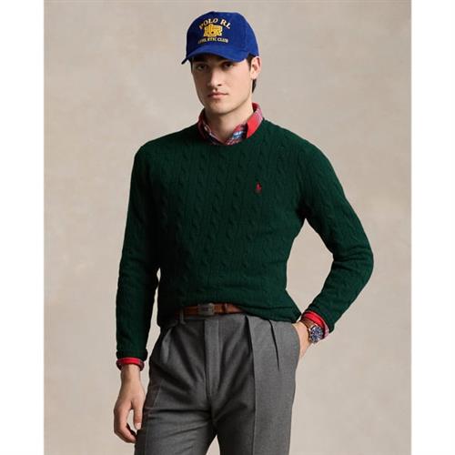 Polo Ralph Lauren 2/15 Wool/cash Rwslsl-plo Mand Moss Agate Sweaters Str XL - Uld hos Magasin