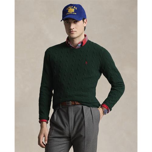 Polo Ralph Lauren 2/15 Wool/cash Rwslsl-plo Mand Moss Agate Sweaters Str XXL - Uld hos Magasin