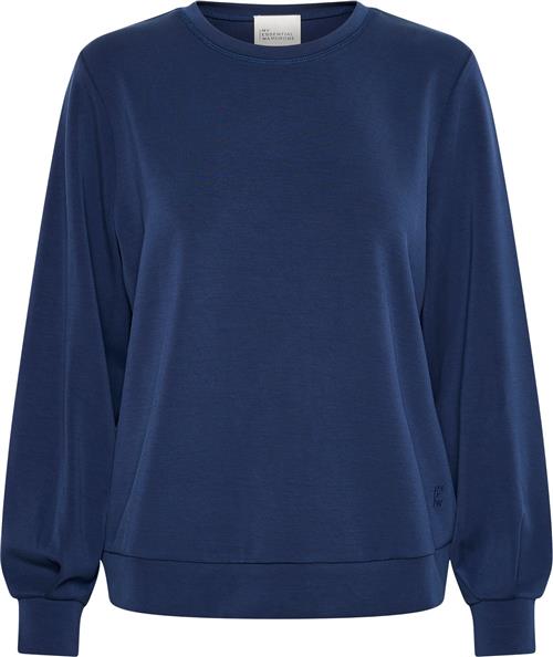 My Essential Wardrobe 23 THE Sweat Blouse Kvinde Total Eclipse Sweatshirts Casual Fit Str XS - hos Magasin