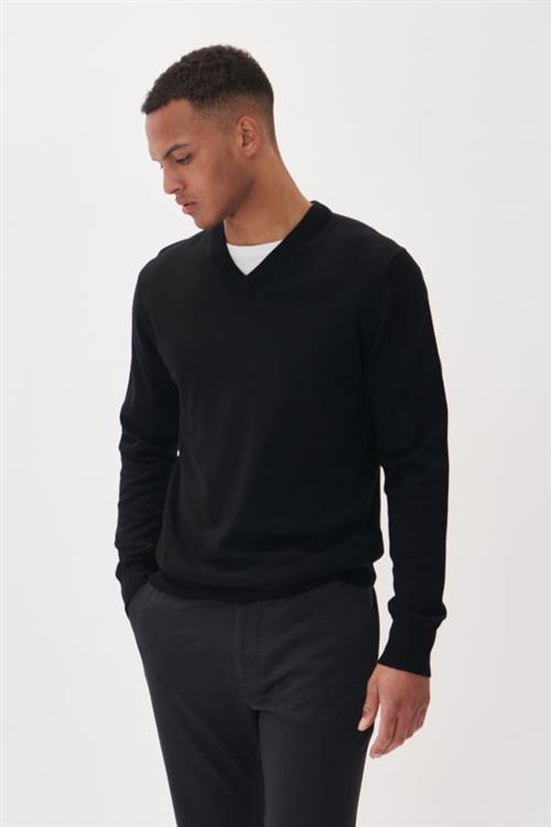 Matinique Maviggo Mand Black Sweaters Regular Fit Str M - hos Magasin