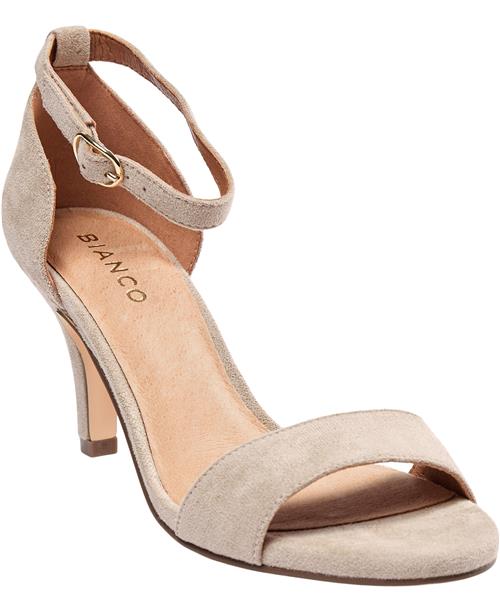 Se Bianco Biaadore Basic Sandal Kvinde Sand 1 Højhælede Sandaler Str 38 - hos Magasin ved Magasin