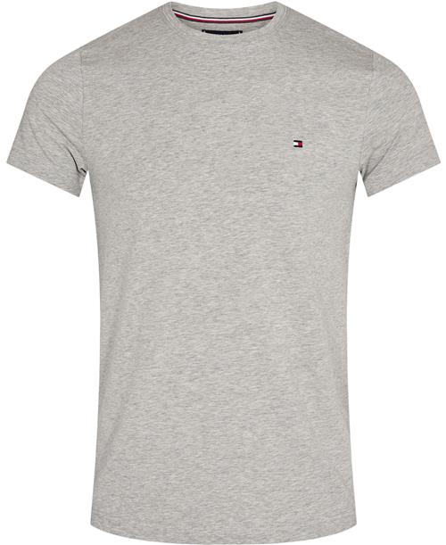 Tommy Hilfiger Core Stretch Slim Cneck TEE Mand P01 Kortærmede T-shirts Str S - Bomuld hos Magasin