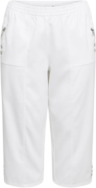 Wasabiconcept Waemily 2 Kvinde 1000 White Capri Bukser Str 50/52 - Bomuld hos Magasin