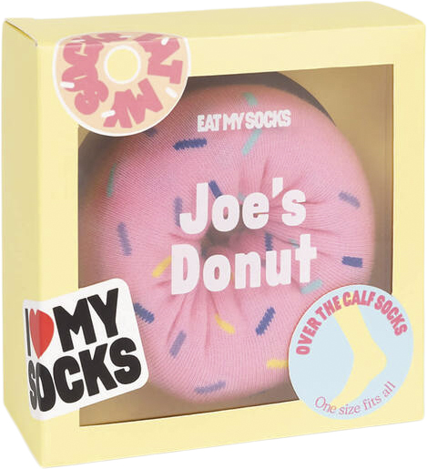 Eat My Socks Strømper Joe's Donuts Strawberry Ankelstrømper - Bomuld hos Magasin