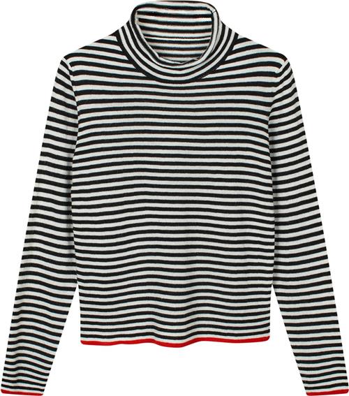 Mads Nørgaard - Copenhagen One Stripe Elsa Knit Kvinde Sort Sweaters Str XS - hos Magasin