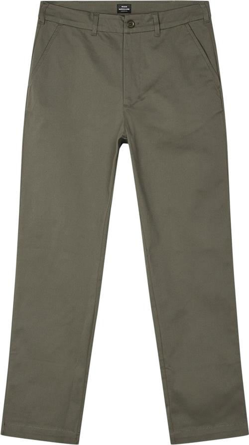 Mads Nørgaard - Copenhagen Cotton Twill Stretch Elias Pants Mand Grøn Chinos Str 56 - hos Magasin