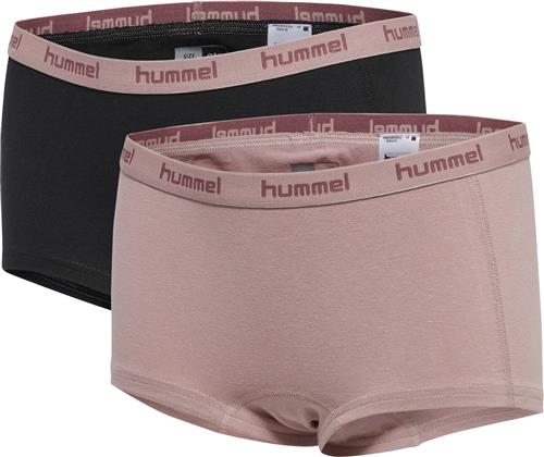 Hummel Hmlcarolina Hipsters 2pack Str 10-16 - Rosa Underbukser hos Magasin