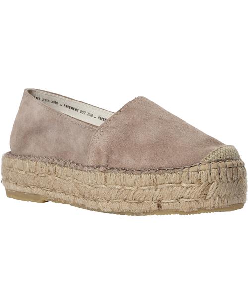 Pavement Ida Kvinde Taupe Suede Espadrillos Str 41 - hos Magasin