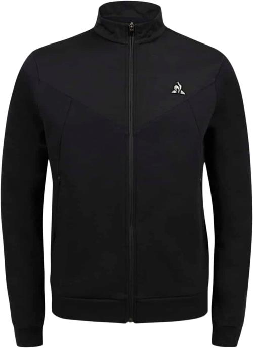 Se Le Coq Sportif Tech FZ Sweat N°1 M Black Mand White Sweatshirts Str L - Bomuld hos Magasin ved Magasin