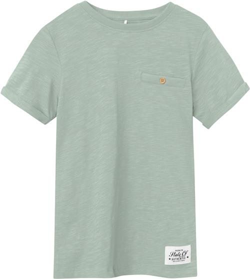 Name It Nkmvincent SS TOP F Noos Str 134/140 - Silt Green Kortærmede T-shirts hos Magasin