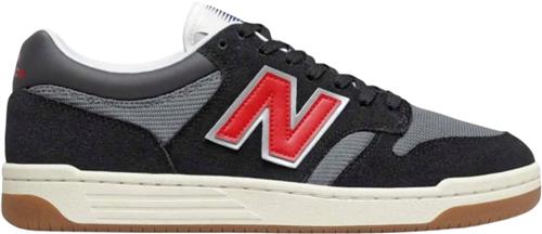 New Balance Bb480lvb Mand Black/red Sneakers Str 45.5 - Læder hos Magasin