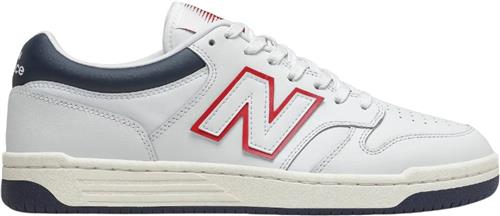 New Balance Bb480lwg Mand White Sneakers Str 43 - Læder hos Magasin