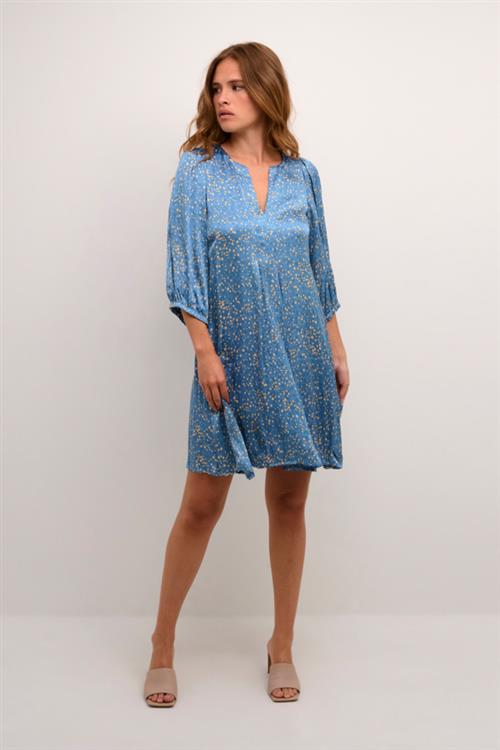 Karen by Simonsen Indiekb Dress Kvinde Coronet Blue Korte Kjoler Str 44 - hos Magasin