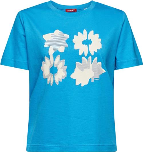 Esprit AW tee 1/2 Slee Kvinde Blue Kortærmede T-shirts Str XL - hos Magasin