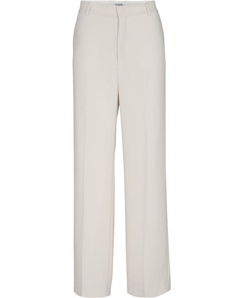 Filippa K Hutton Trousers Kvinde Ivory Bukser Med Lige Ben Str 40 - hos Magasin