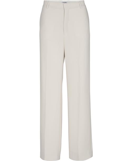 Filippa K Hutton Trousers Kvinde Ivory Bukser Med Lige Ben Str 34 - hos Magasin