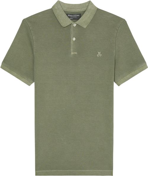 Se Marc O’Polo Poloshirt, Short Sleeve, rib Collar Mand Olive Kortærmede Poloer Str XL - hos Magasin ved Magasin