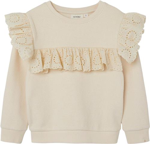 Se Lil' Atelier Nmfnolan LS Sweat LIL Str 98 - Turtledove Strik hos Magasin ved Magasin