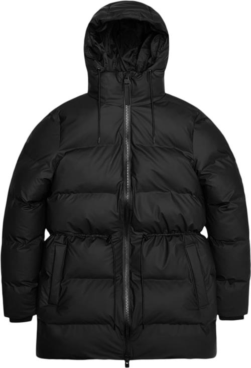 Rains W Alta Puffer Parka W3t4 Kvinde Black Regnjakker Str M - hos Magasin