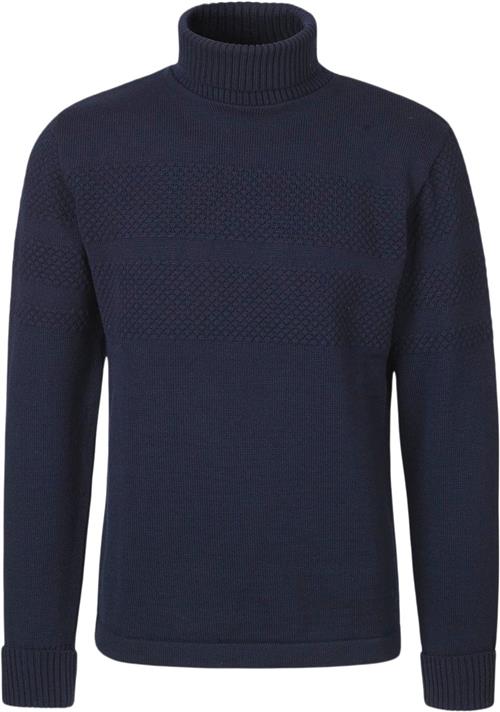 Mads Nørgaard - Copenhagen Wool Klemens Knit Mand Blå Turtlenecks Str M - Uld hos Magasin