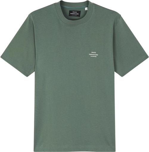 Mads Nørgaard - Copenhagen Cotton Jersey Frode Emb Logo Tee Mand Duck Green Kortærmede T-shirts Str L - hos Magasin