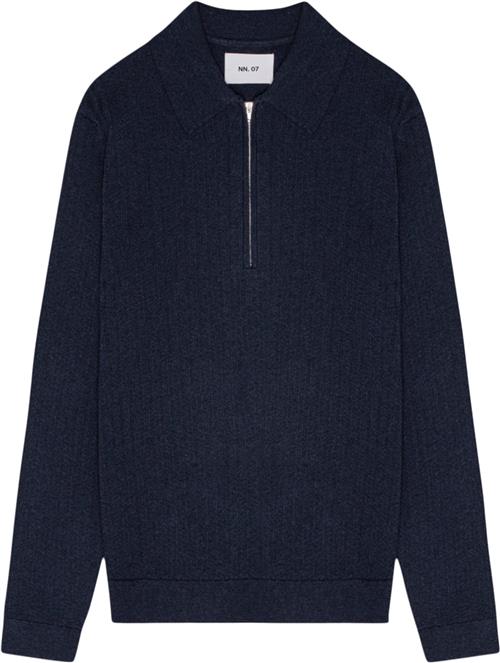 NN07 Hansie LS 6600 Mand Navy Melange Sweaters Str L - hos Magasin