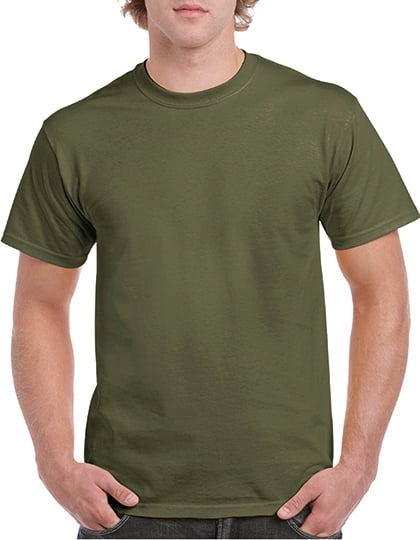 Gildan Gildan Heavy Cotton Adult Tshirt Kvinde Military Green Kortærmede T-shirts Str S - hos Magasin