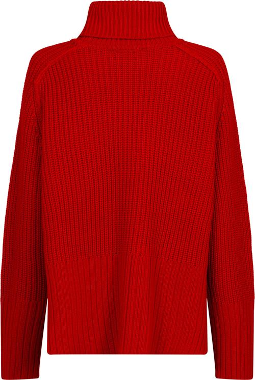 Se Neo Noir Maggie Knit Blouse Kvinde Red Rullekraver Str 40 - hos Magasin ved Magasin