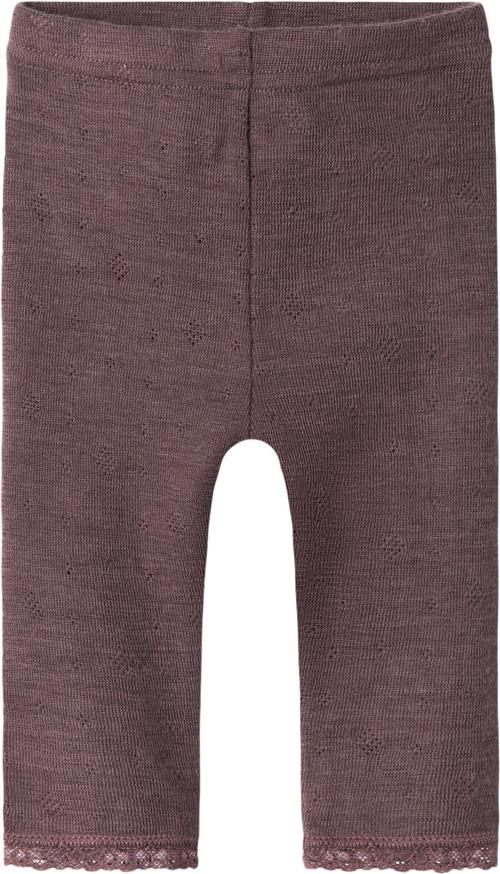 Se Name It Nbfwang Wool Needle Legging Solid N Str 68 - Sparrow Leggings hos Magasin ved Magasin