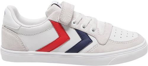 Se Hummel Slimmer Stadil Leather LOW JR White Sneakers Str 30 - hos Magasin ved Magasin