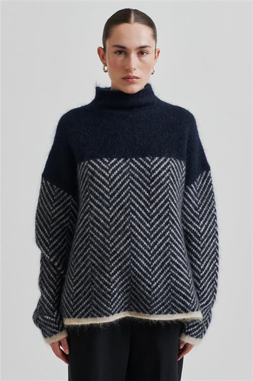 Second Female Herrin Knit Tneck Kvinde Vulcan Sweaters Str XL - hos Magasin