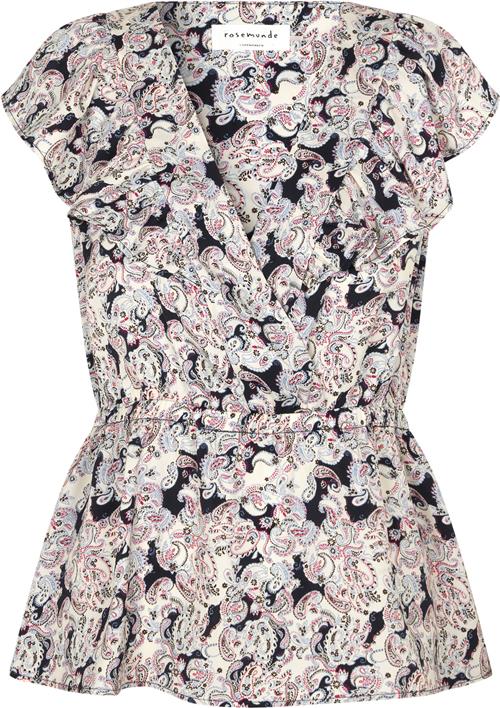 Rosemunde Recycled Polyester top Kvinde Boho Paisley Print Toppe Str 40 Polyester - hos Magasin