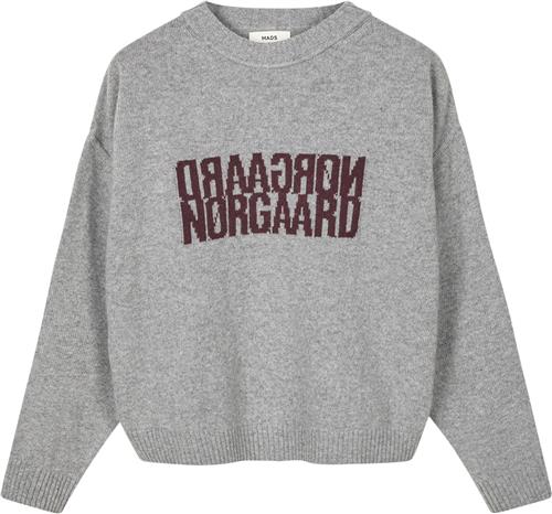 Mads Nørgaard - Copenhagen Recy Soft Knit Tilona Sweater Kvinde Grå Sweaters Str M - hos Magasin