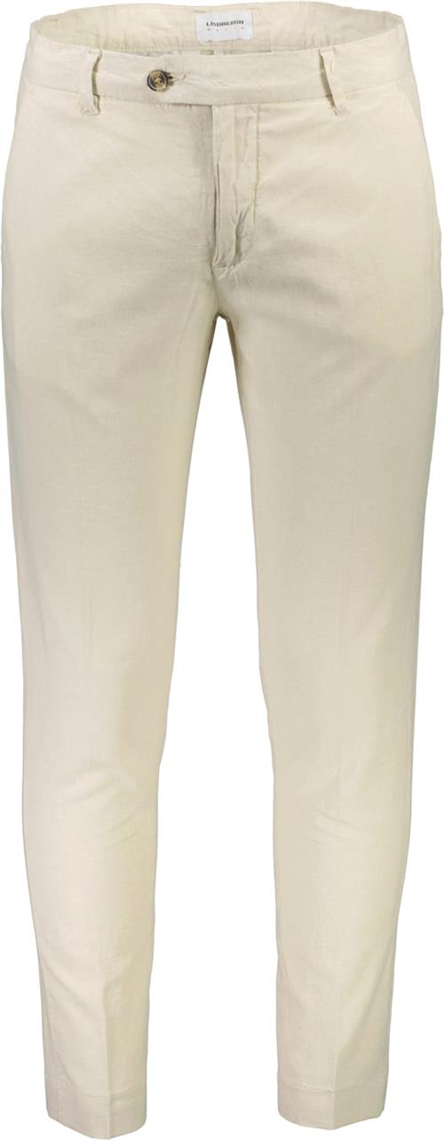 Lindbergh Linen Club Pants Mand Lt Sand Chinos Str L - Bomuld hos Magasin