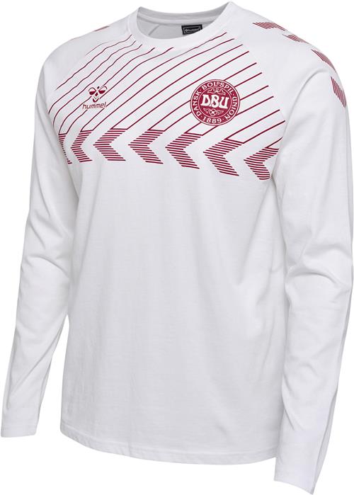 Hummel DBU Danmark Fan Langærmet Tshirt Voksen L - T-shirts hos Magasin