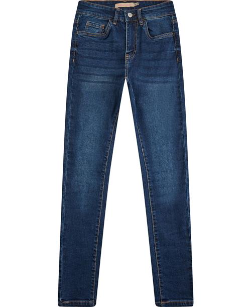 Denim Project Dpwkiki MID Waist Skinny Jeggins Kvinde W002 Dark Blue Skinny Jeans Str 34 / 32 - hos Magasin