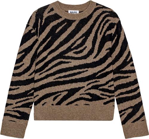 Se Molo Gerda Str 134-140 cm - Zebra Knit Cardigans hos Magasin ved Magasin