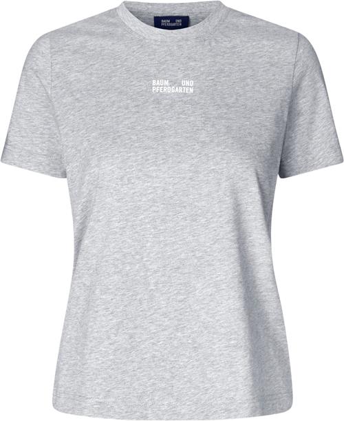 Se Baum und Pferdgarten Jalona Kvinde Grey Melange Kortærmede T-shirts Str XS - hos Magasin ved Magasin