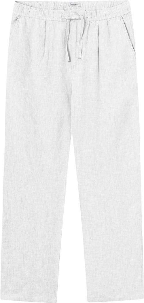 Knowledge Cotton Apparel Loose Linen Pant Gots/vegan Mand Hvid Casual Bukser Str XXL - hos Magasin