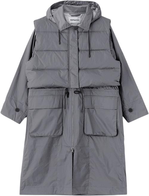 H2OFAGERHOLT Rain Coat Kvinde Koala Grey Regnjakker Str L - Polyester hos Magasin