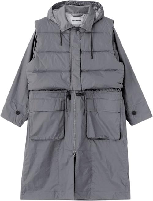 H2OFAGERHOLT Rain Coat Kvinde Koala Grey Regnjakker Str XL - Polyester hos Magasin