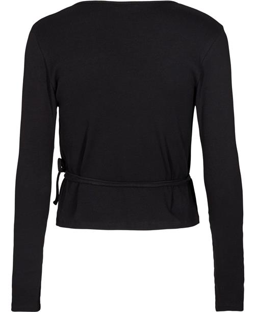 Envii Enally LS VN TEE 5314 Kvinde Black Langærmede T-shirts Str XS - hos Magasin