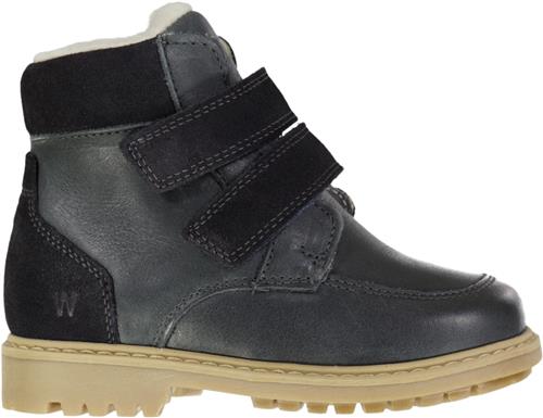 Wheat Stewie Velcro Tex Støvle Black Granite Støvler Str 24 - Uld hos Magasin