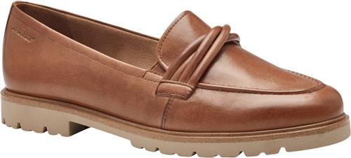 Se Tamaris 124218-43 Kvinde Cognac Loafers Str 40 - hos Magasin ved Magasin